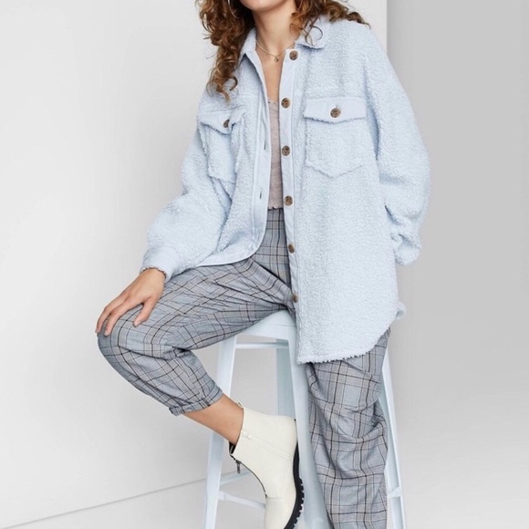 Wild Fable Oversize Sherpa Shirt Jacket 